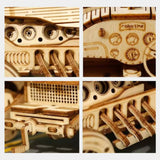 RetroRacer - Trä Grand Prix bilbyggset Carvallo