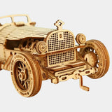 RetroRacer - Trä Grand Prix bilbyggset Carvallo