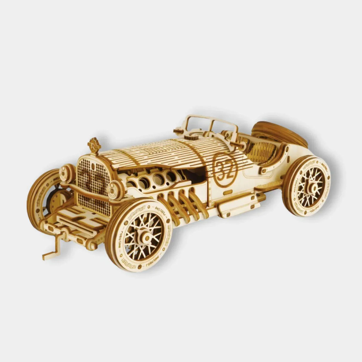 RetroRacer - Trä Grand Prix bilbyggset Carvallo