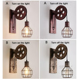 ShineBright Lampa - Industriell Vintage LED Vägglampa Carvallo