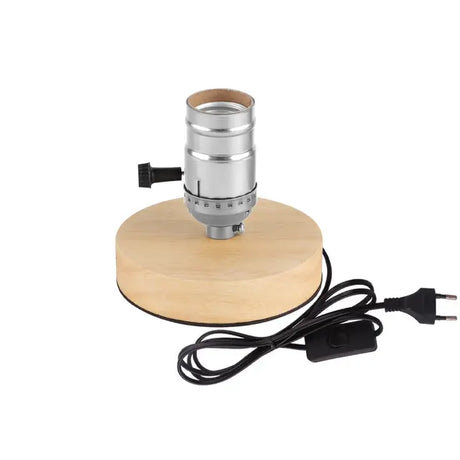 RetroWood - Trä Bordslampa med Ljusboll för Stämningsfull Belysning Carvallo