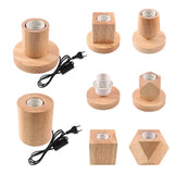 RetroWood - Trä Bordslampa med Ljusboll för Stämningsfull Belysning Carvallo