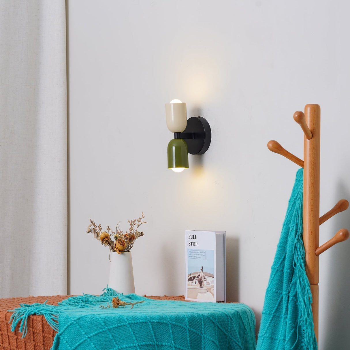 Vägglampa Modern Dubbel Glas Sconce Armatur Carvallo