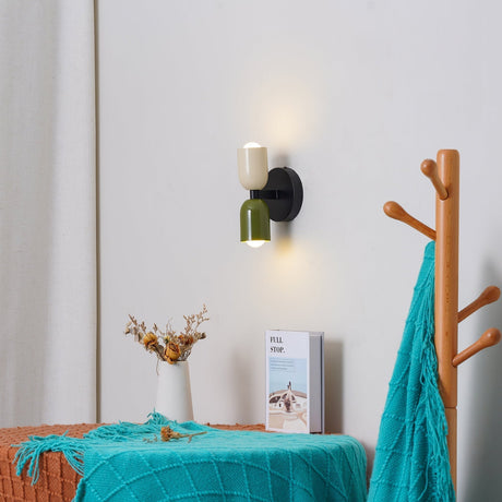 Vägglampa Modern Dubbel Glas Sconce Armatur Carvallo