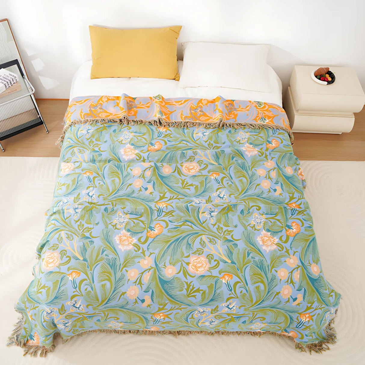 Vintage Floral Tapestry Kastpläd Carvallo