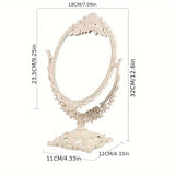 Tidlös elegansbordspegel – Retroinspirerad sminkmöbel MILA Sverige