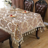 Vintessa Vintage Broderad Fringed Duk Carvallo
