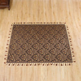 Vintessa Vintage Broderad Fringed Duk Carvallo