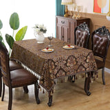Vintessa Vintage Broderad Fringed Duk Carvallo