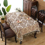 Vintessa Vintage Broderad Fringed Duk Carvallo