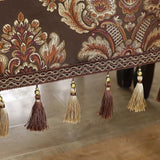 Vintessa Vintage Broderad Fringed Duk Carvallo