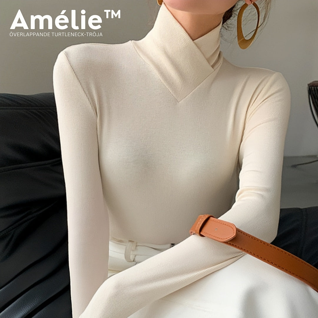 Amélie™ Turtleneck-tröja av Léa Beaumont-Hemnix-Elfenben-XL-Fri frakt ingår-Hemnix