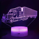 Lumi3D - LED Nattlampa med 3D Illusion för Barnrummet, USB Uppladdningsbar Carvallo