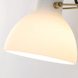 Minimalistisk Enkel Vit Glas Vägglampa Carvallo