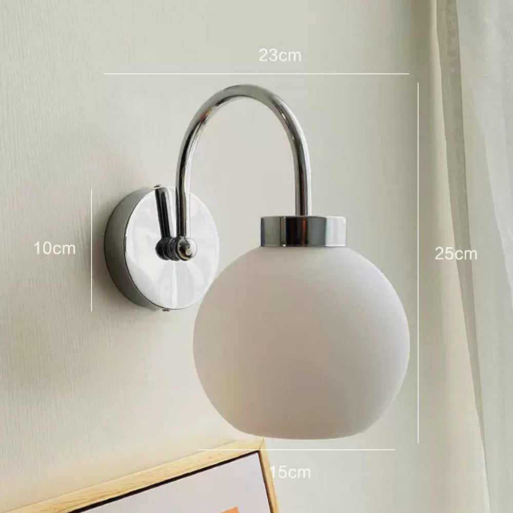 Bauhaus Kräm Fransk Glaskampanj Vägglampa Carvallo