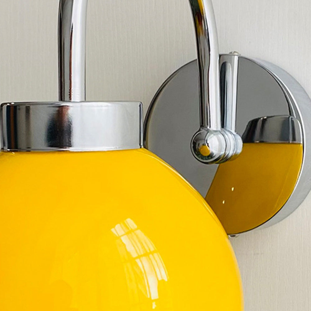 Bauhaus Kräm Fransk Glaskampanj Vägglampa Carvallo