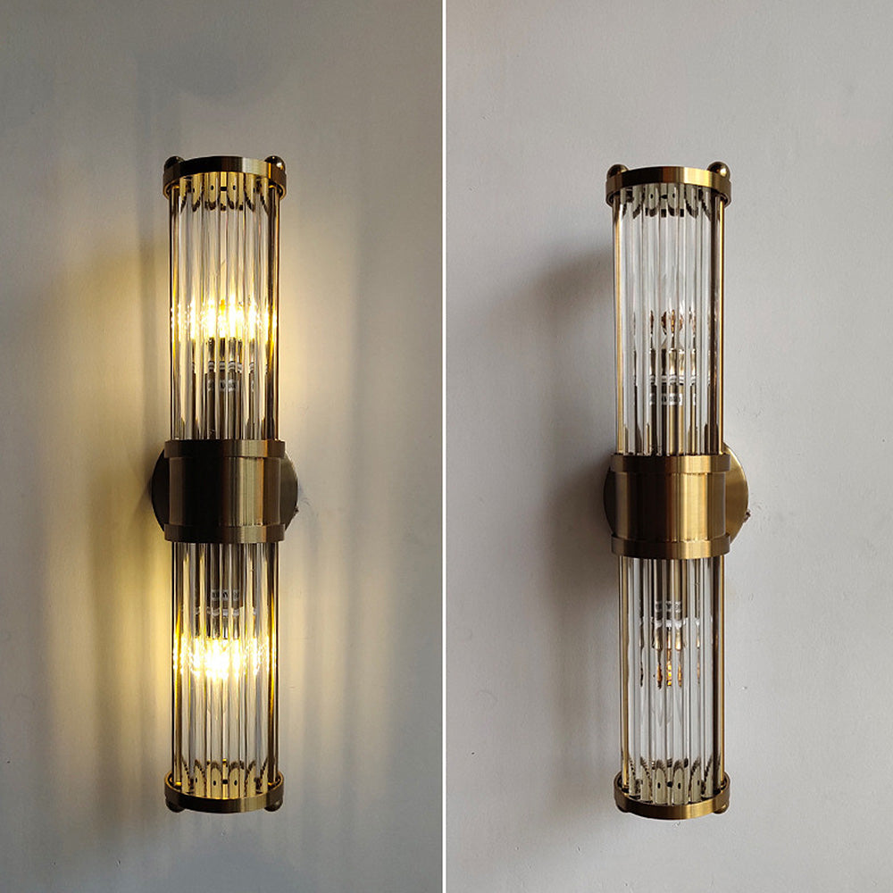 Vägglampa Guld Glas LED Inomhus Armatur Carvallo