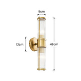 Vägglampa Guld Glas LED Inomhus Armatur Carvallo