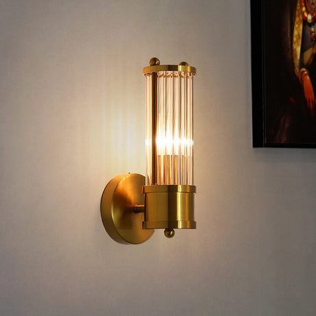 Vägglampa Guld Glas LED Inomhus Armatur Carvallo