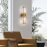 Vägglampa Guld Glas LED Inomhus Armatur Carvallo