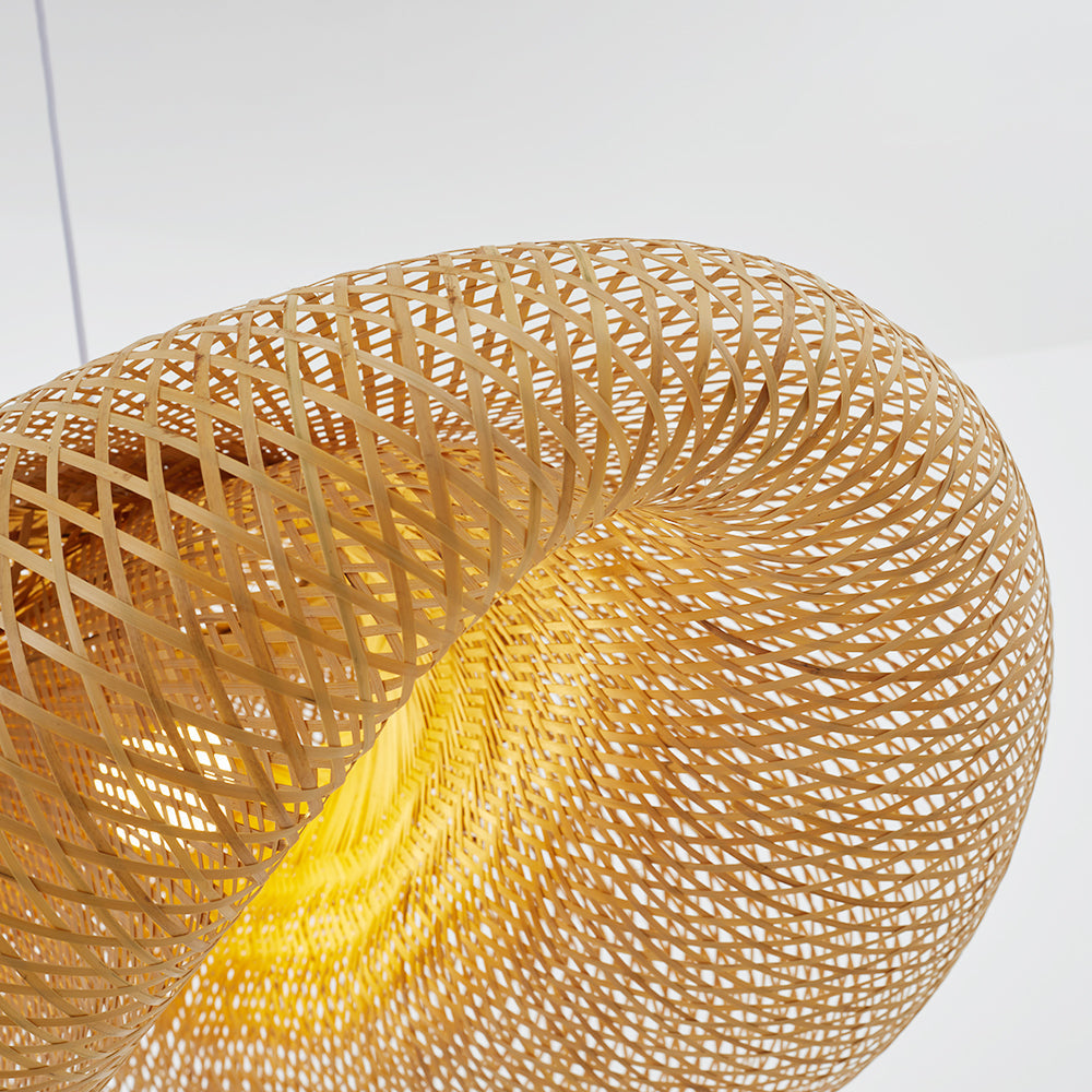 ZenBamboo LED Hänglampa Bollar av Bambu för Sovrum Carvallo