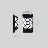 FlameGlow Lights - 2 sty utomhusbelysning solcellsdrivna LED-vägglampa Carvallo