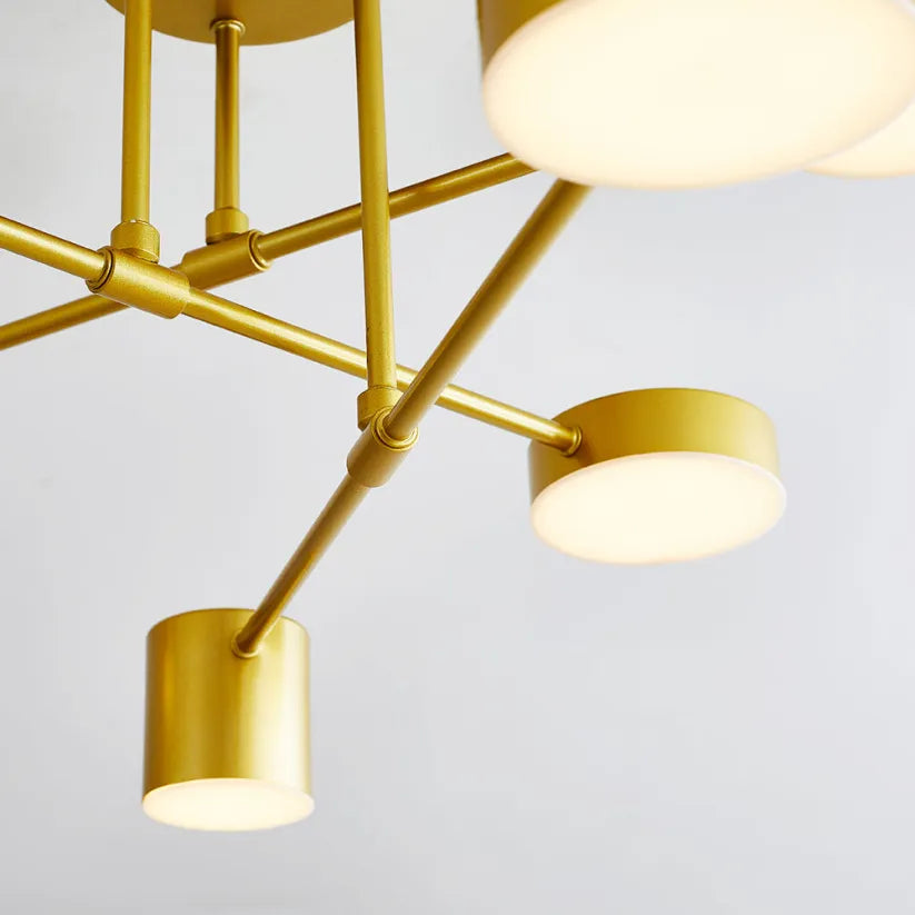 Modern Taklampa Med 6 Justerbara LED-Huvuden Carvallo