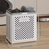 Hopfällbar tvättkorg — Rymlig hjulkorg för enkel transport MILA Sverige