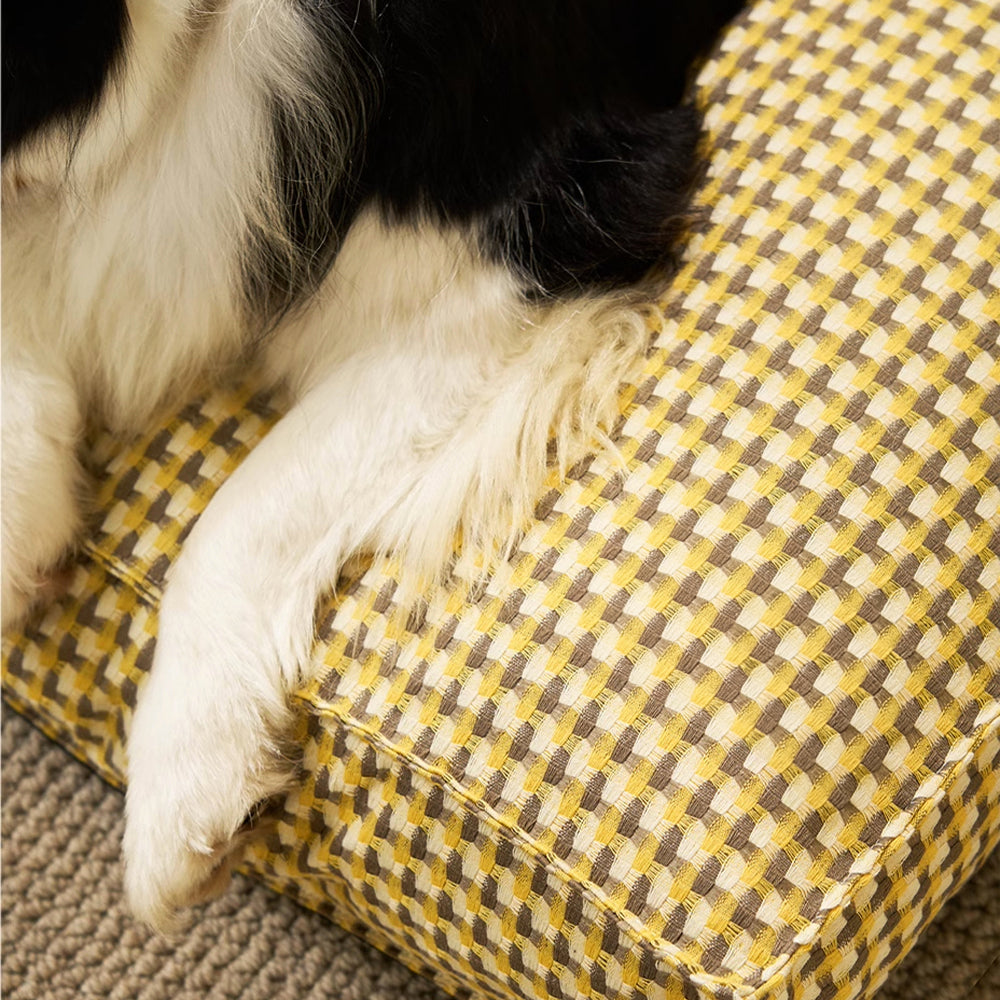 Vaffel Pluche Hundeseng Mjuk Stilig Ultra Mysig Tyg Carvallo