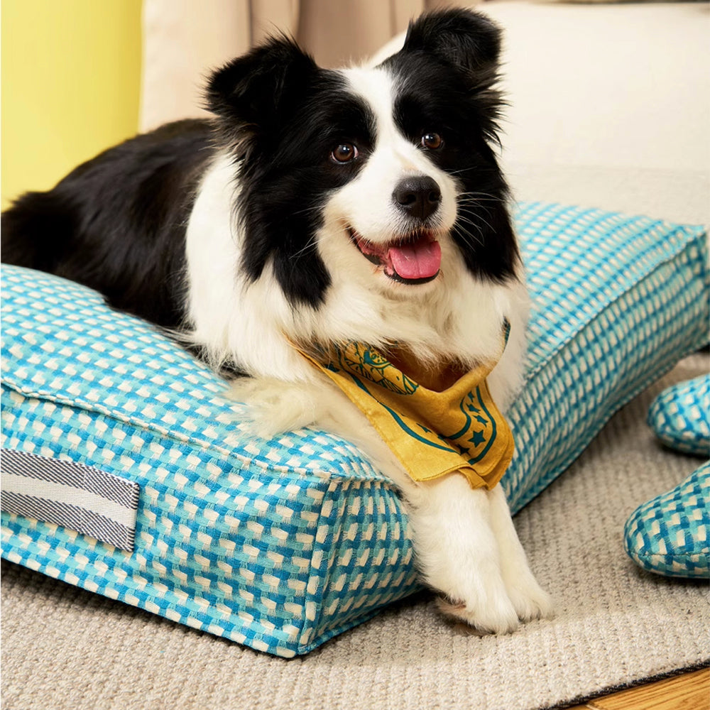 Vaffel Pluche Hundeseng Mjuk Stilig Ultra Mysig Tyg Carvallo