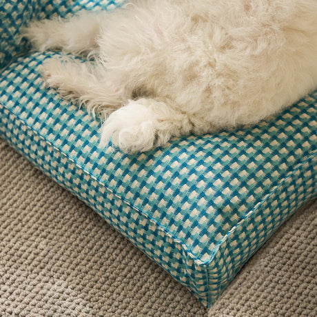 Vaffel Pluche Hundeseng Mjuk Stilig Ultra Mysig Tyg Carvallo