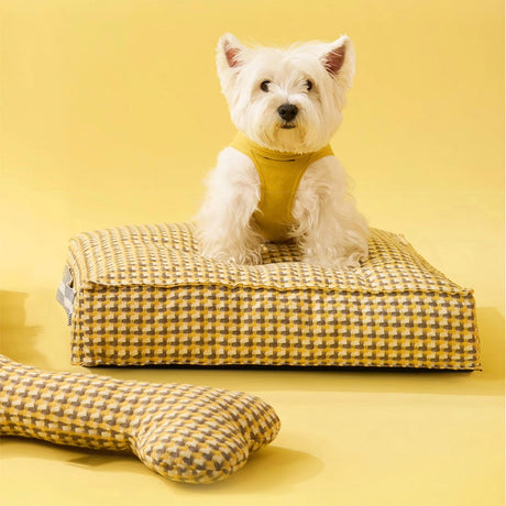 Vaffel Pluche Hundeseng Mjuk Stilig Ultra Mysig Tyg Carvallo