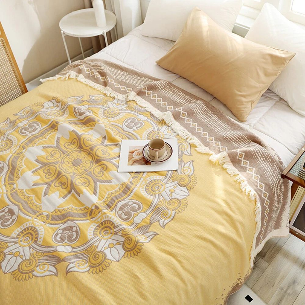 Wander Cotton Boho Mandala Filt Carvallo