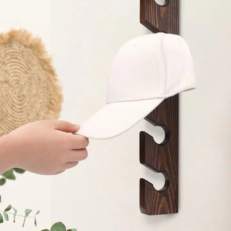 Dekorativ hatthängare – Platsbesparande rustik väggorganisatör MILA Sverige