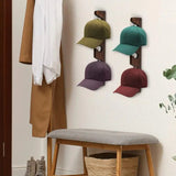 Dekorativ hatthängare – Platsbesparande rustik väggorganisatör MILA Sverige