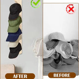 Dekorativ hatthängare – Platsbesparande rustik väggorganisatör MILA Sverige