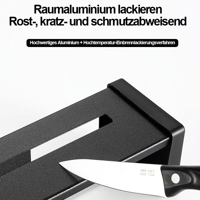 Carvallo - Väggmonterad stansfri knivhållare i rostfritt stål Carvallo