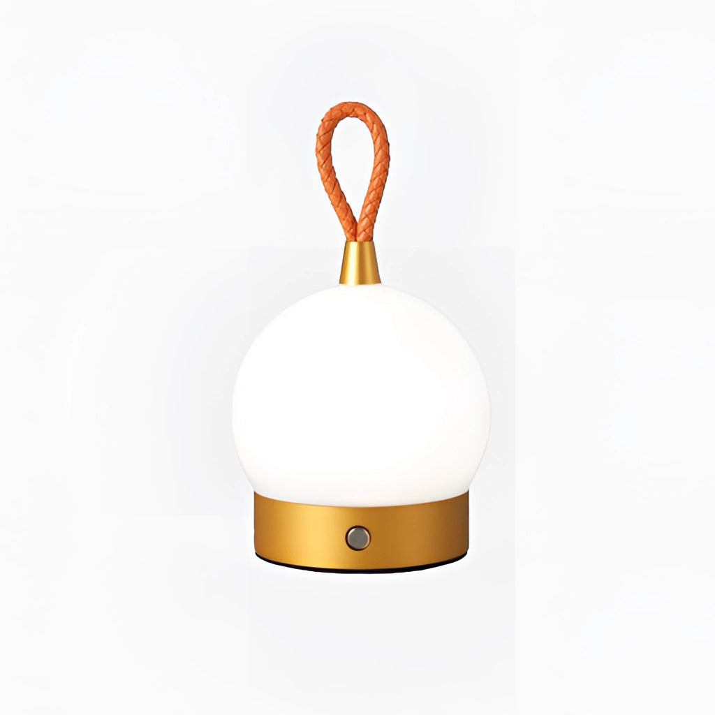 Vattentät, trådlös LED-bordslampa – Bärbar orb-design med snabbladdningsfunktion, för inomhus- och utomhusområden Carvallo