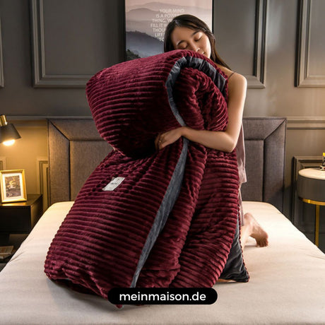 SweetDreams™ - Samt-Fleece-sängfilt | Ultimatisk komfort Carvallo