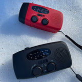 Nödradio - 2000 mAh inbyggd Powerbank, Ficklampa och Solceller-VaruZ-Hemnix