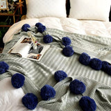 Whimsy Fluffy Pom-Pom Macaron Filt Carvallo