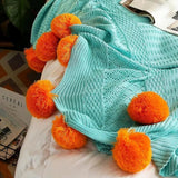 Whimsy Fluffy Pom-Pom Macaron Filt Carvallo