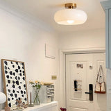 Vintage Rund Glas Taklampa Carvallo