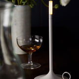 Bordslampa Med Brassy Finish LED Uppladdningsbar Lampa Carvallo