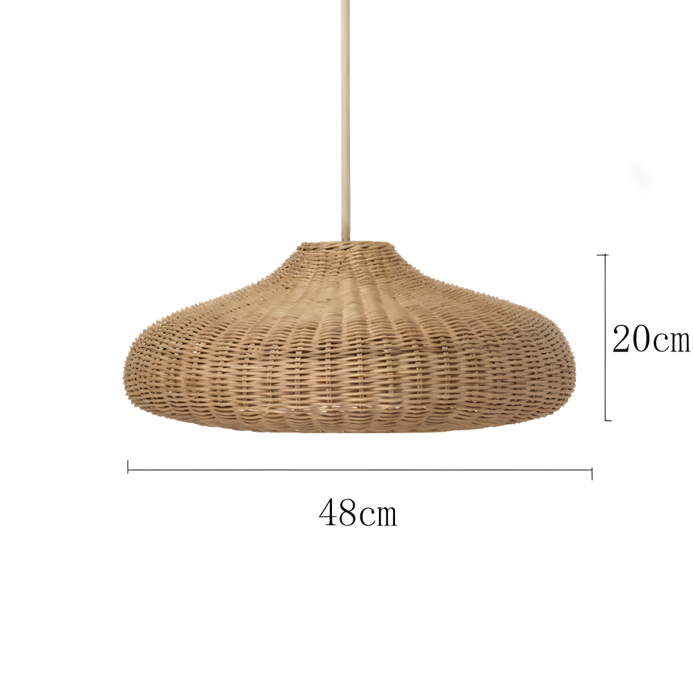 Bohème Taklampa – Handvävd Rattanlampa i Naturlig Design Hemnix