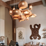 Bohème Taklampa – Handvävd Rattanlampa i Naturlig Design Hemnix