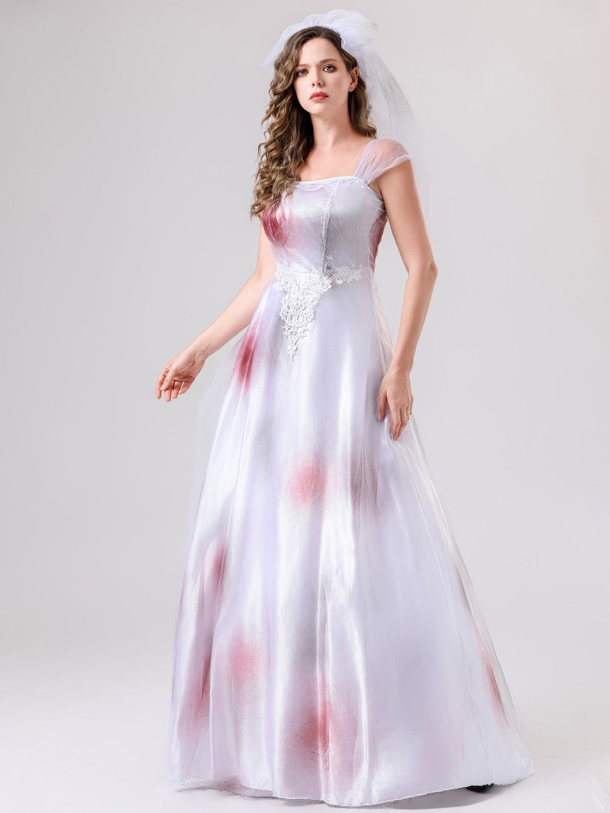 Spöklik blodig maxiklänning för kvinnor – Corpse Bride Halloween-kostym MILA Sverige