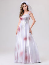 Spöklik blodig maxiklänning för kvinnor – Corpse Bride Halloween-kostym MILA Sverige