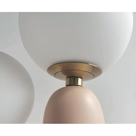 TwinGlow - Kreativ nordisk bordslampa med dubbla frostat glasbollar Carvallo