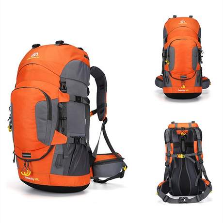 Carvallo Rucksack DryHike 60L | Vattentät & Robust | Ergonomiskt bärsystem | För vandring & camping Carvallo